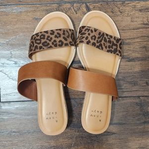 A New Day Leopard Print Sandals